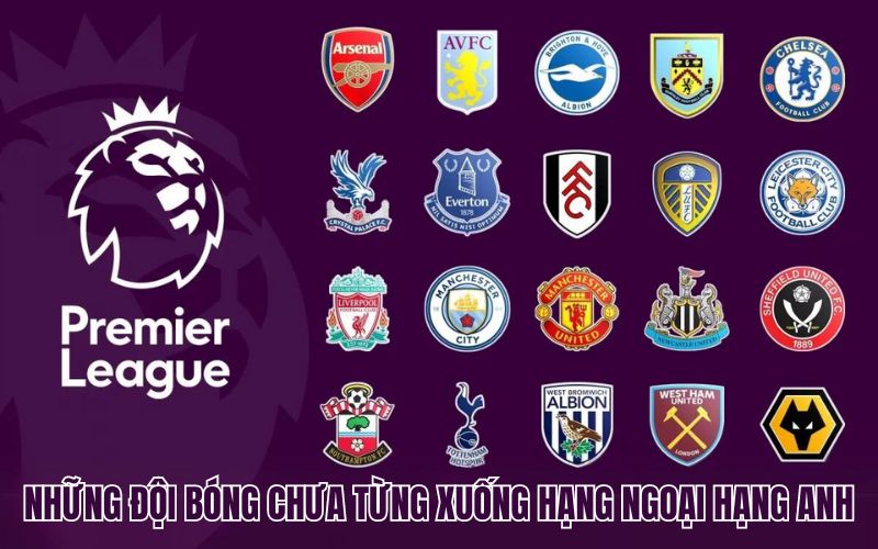 Những đội bóng chưa từng xuống hạng Ngoại Hạng Anh
